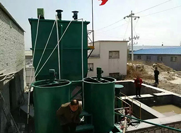 陶瓷廠生活污水工程施工現(xiàn)場